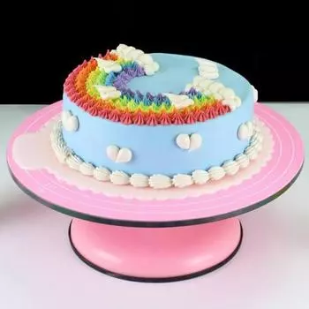 30 см круглый антипригарный коврик для выпечки с мерной шкалой противоскользящий термостойкий коврик для раскатывания теста для кухни розовый