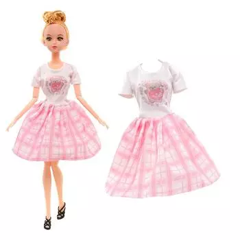 30 см кукольная клетчатая юбка Babi Dress Up Play House Toys Dress Up кукольная одежда Dress Up кукольная одежда Change Up