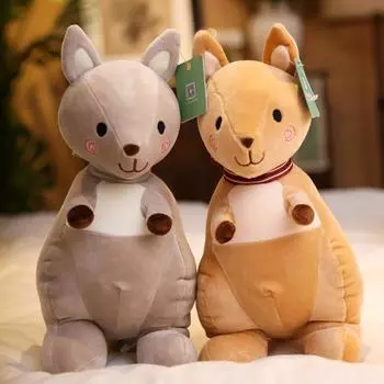 30 см мягкая плюшевая игрушка прекрасный подарок кукла кенгуру детский подарок мягкая игрушка животное плюшевая игрушка рождественский подарок серый