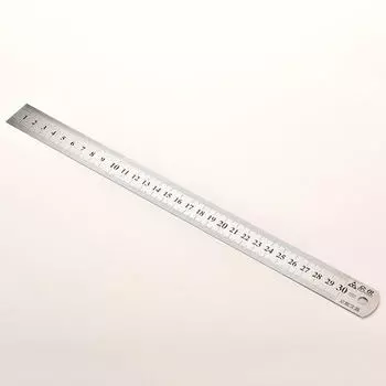 30 см нержавеющая металлическая линейка метрическая линейка прецизионный двухсторонний измерительный инструмент 3 куб.см