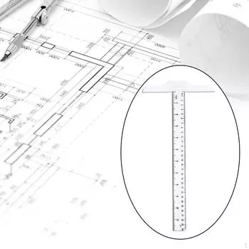 30 см Пластиковый Прозрачный Младший Прецизионный Маркировочный DIY для Деревообработки Чертёж Измерительный Инструмент Чертёжный 30cm A