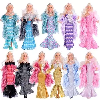 30 см принцесса благородное вечернее платье сценическая одежда кукла подарок детская игрушка