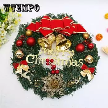 30 см Рождественский венок Искусственная настенная дверная гирлянда Украшение Xmsa Подвески Веселый рождественский декор для вечеринки дома