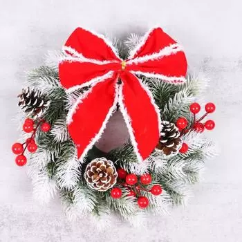 30 см Рождественский венок на входную дверь Рождественские подвесные украшения Веселое рождественское украшение для дома 2025 Новый год Навидад 30cm
