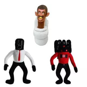 30 см спикермен плюшевая игра Skibidi туалет плюшевая кукла спикермен боссы плюшевая кукла для детей коллекция фанатов 25-30cm красный