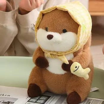 30 см супер милая съедобная желтая рыбка милая плюшевая игрушка кавайный подарок подушка имитация модный декор д-р L6I1 kerchief-One size