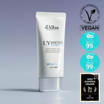 [30%][Увлажняющий чай] Dalba Waterful Essence Sun Cream 50мл, Корейский солнцезащитный крем
