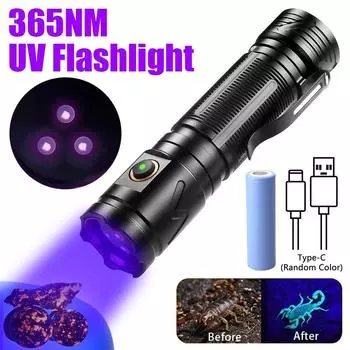 30 Вт 365 нм светодиодный черный УФ-фонарик Деньги руда пятна для домашних животных невидимые чернила маркер скорпион анти-подделка обнаружение света