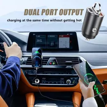30 Вт автомобильное мини-зарядное устройство быстрая зарядка PD+QC/PD+PD двойной USB тип C автомобильный адаптер прикуривателя аксессуары 12-24 В