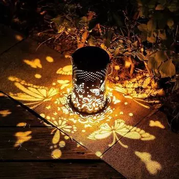 30 Вт Солнечный фонарь Сад Подвесные солнечные светильники Уличные водонепроницаемые солнечные светильники Металлические светодиодные украшения Подходит для дворов S-1PCS