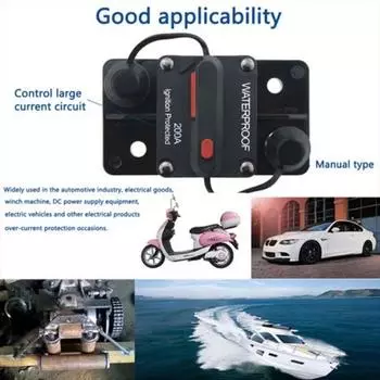 30A 40A 50A 60A 70A 80A 100A 120A 150A 200A 250A 300A AMP Автоматический выключатель Предохранитель Сброс 12-48 В постоянного тока Автомобиль Лодка Авто Водонепроницаемый