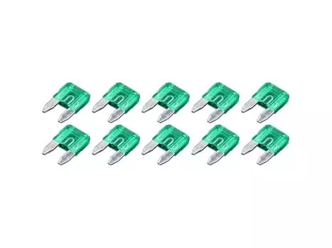 30A Automotive Mini Flat Fuse Fuse Pack of 10 30A