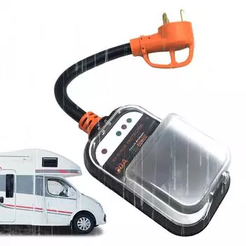 30A RV RV Защита от перенапряжения Анализатор цепи RV Кемперы Защита от перенапряжения RV Защитники от перенапряжения с ручкой и защитной крышкой GERMANY