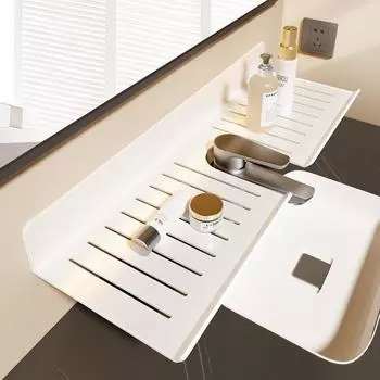 30cm-80cm bathroom rack bathroom shelf toilet storage rack toilet kitchen space aluminum hang on the wall punch-free rack