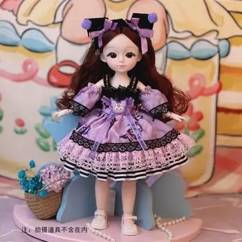 30Cm Celebrity Doll Toy Play House Birthday Gift Doll Barbie Doll Princess Dress Up Children S Toy 30Cm whole baby (bagged)