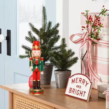 30cm Nutcracker Collectible for Christmas Decoration and Kids Style A