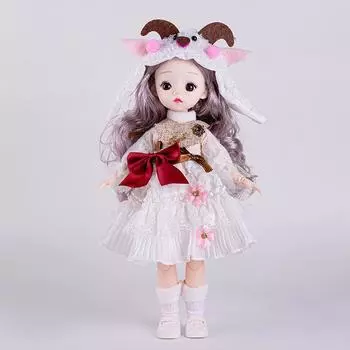 30Cm Simulation Doll Clothes Change Zodiac Doll Doll Birthday Gift Female single clothes [excluding dolls] белый