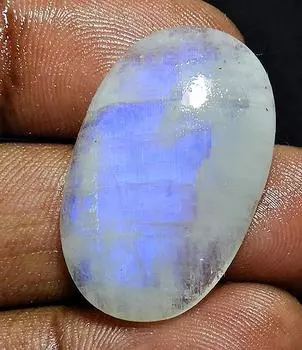 30Cts. Натуральный радужный лунный камень овальный кабошон россыпью драгоценный камень 19X30X06 мм PP-935