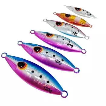 30G 40G 60G Slow Bee Jig Noctilucent Slow Pitch Jig Metal Jig Spoon Lure Boat Fishing g-30g
