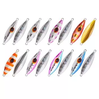 30G 40G 60G Slow Bee Jig Noctilucent Slow Pitch Jig Metal Jig Spoon Lure Winter Sea Fishing g-30g