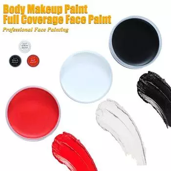 30G Face Body Paint High Pigment Red Black Painting Cream Kids Adults Halloween белый