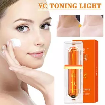 30g Five Vitamin C Tone-up Cream VC Whitening Brightening Moisturizing Care Makeup Cosmetics Cr Z3P8 orange-30g