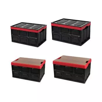 30L 56L Trunk Organizer Case Outdoor Foldable Storage Bin with Lid Portable Handle Storage Cargo waterproof Sturdy storage box