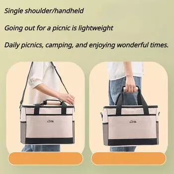 30л большая вместительная сумка для пикника, водонепроницаемая портативная термоизоляционная сумка, сумка для льда, сумка-бокс для обеда, сумка-холодильник для хранения еды на открытом воздухе
