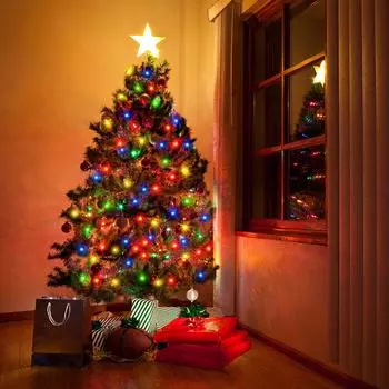 30M 20M 50M 10M 100M светодиодная гирлянда 24V RGB теплый белый водонепроницаемый наружная гирлянда рождественское украшение садовые рождественские огни 10M