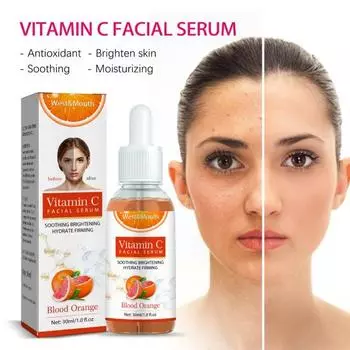 30ml Soothing Brightening Liquid Non-irritating Balance Grease Moisturizing Hydrate Effective Brighten Universal Vitamin C Facial Essence for Women 30ML