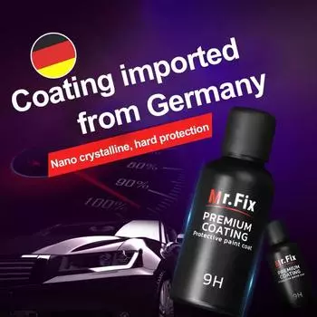 30ml Upgraded 9H Car Ceramic Coat Polish Liquid Crystal Set High Density Car Super Hydrophobic Glass Coating Tools