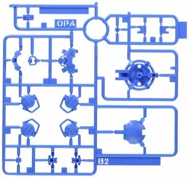 30MM Дополнительная броня для пластиковой модели спецназа [для Portanova/Light blue] 1/144 с цветовой кодировкой