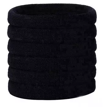 30Pc Girls Handmade Solid Hair Ring Hair Rope Accessories 4.5cm чёрный