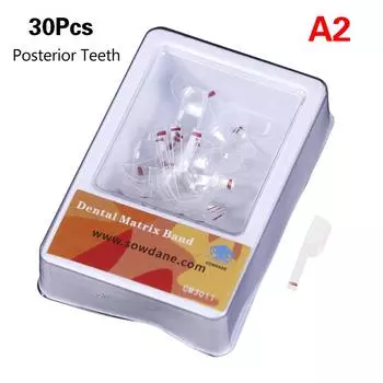 30Pcs/Box Dental Transparent Sectional Contoured Matrices Matrix Anterior And Posterior Teeth Polyester Dental Materials