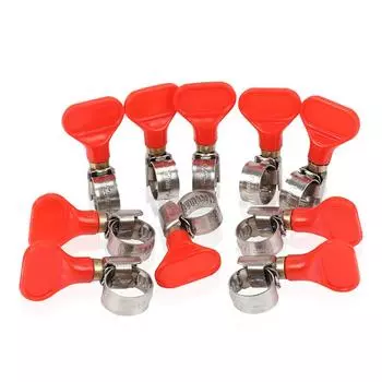 30PCS Butterfly Hose Clamp Stainless Steel 304 Worm Clamp Fit for 8-12mm OD Tubing Home Brewing Industrial and Automotive