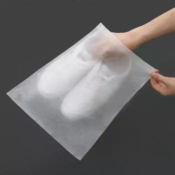 30Pcs Clear Travel Pouch Drawstring Storage Bag Shoe Bags Shoe Dust Covers Non-Woven small