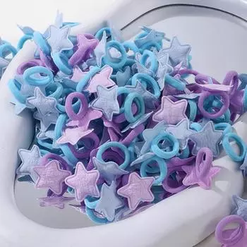 30Pcs/lot Mini Cute Hair Rubber Band for Kids Girls Five Star Elastic Head Rope Girls Lovely Headwear Hair Accessories Gifts