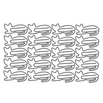 30 шт. пластиковая проволочная скрепка с покрытием закладка зажим для файла визитница офисные принадлежности