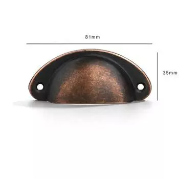 30pcs Retro Cabinet Door Knobs Luxury Shell Handle Durable Wardrobe Drawer Pulls Window Style C