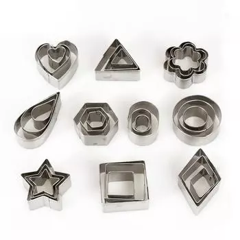 30Pcs/set Mini Cookie Cutter Shapes Small Molds for Pastry Dough Clay Cake Mold Hot