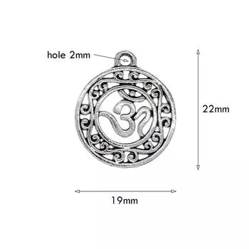 30шт античные серебряные полые цветочные подвески подвески для изготовления ювелирных изделий 22x19mm серебряный