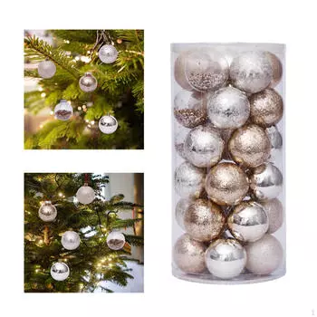 30шт рождественские шары украшения висячие украшения для заднего двора