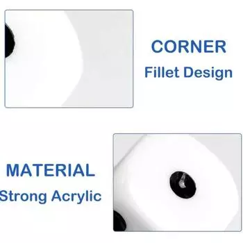 30шт / упаковка 16 мм акрил математические кубики настольные игры реквизит образовательные игрушки для детей круглый угол цифровой набор кубиков