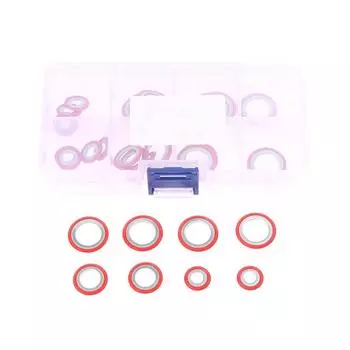 30шт. Уплотнительные прокладки для автомобильных систем кондиционирования воздуха Прокладки расширительных клапанов Прокладки головок труб Прокладки компрессоров чёрный