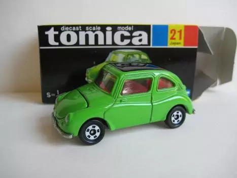 30th Anniversary Reprint Black Box Tomica Fuji Heavy Industries Subaru 360 [Tomica Tomica] NO.21 Подвеска/Открытие/Закрытие багажника