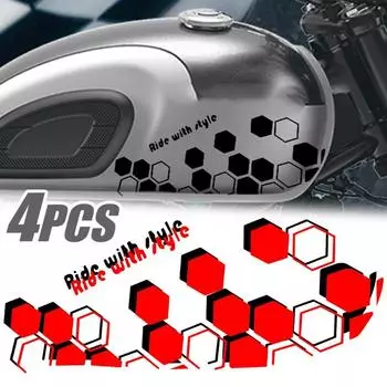 30x11,7 см наклейки на автомобиль универсальные сотовые шестиугольные авто мотоциклетные кузова водонепроницаемые наклейки внешний стиль модификация наклейка 1pcs красный