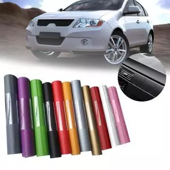 30x127 см автомобиль 3D углеродное волокно автомобильная наклейка водонепроницаемая наклейка для стайлинга «сделай сам» вино красного