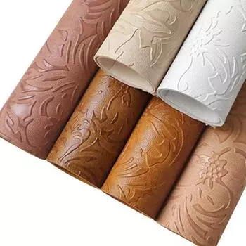 30x135 см винтажная резная тисненая искусственная кожа ткань ретро стиль синтетический кожаный лист для DIY швейный материал фоновая ткань