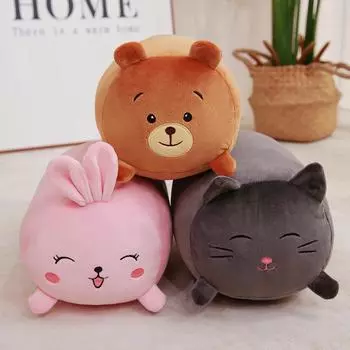 30X20 см милый медведь кролик собака кошка плюшевый зоопарк животное плюшевая подушка мягкая плюшевая кукла Peluche детский подарок на день рождения декор кровати 30cmX20cm