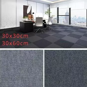 30x30/30x60 см самоклеящийся ковер гостиная сращивание блоков напольный коврик декор офис лестница противоскользящий ковер наклейка на пол 10piece 30x30cm чёрный